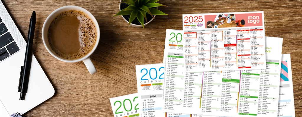 Calendrier souple papier carton 0,5 MM A2 A A5 'Astero' |ObjetRama